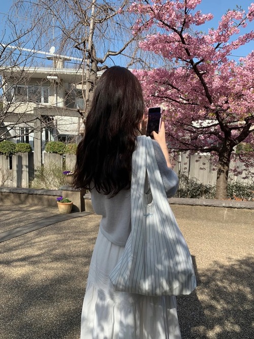 (予約) pretty young thing / Margaret stripe bag 2color　