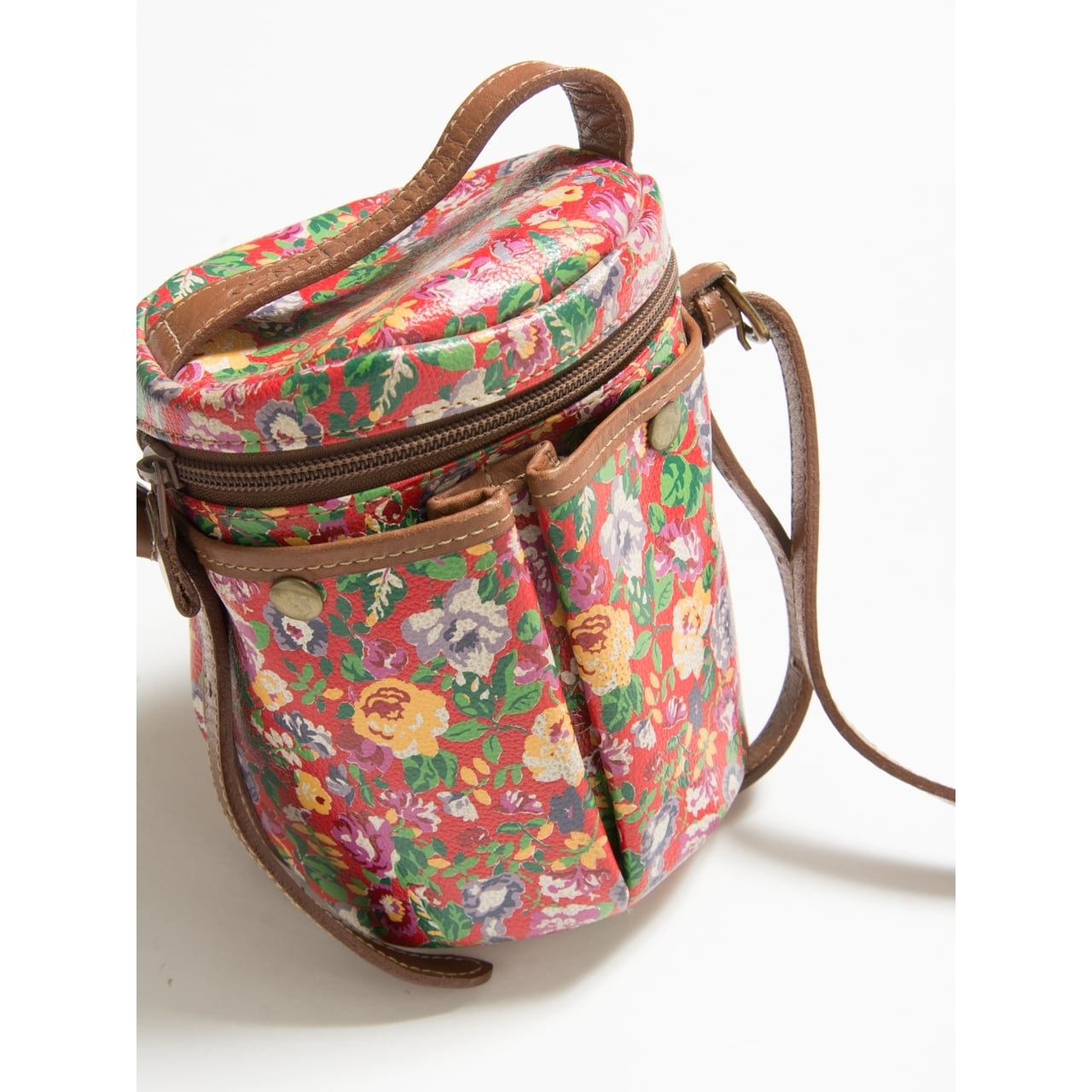 【KENZO PARIS】90's crossbody leather bag（ケンゾー クロスボディレザーバッグ ミニショルダー）5b