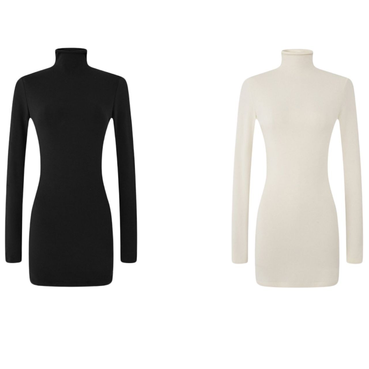 ボトルネックフィットワンピース　LT0030015