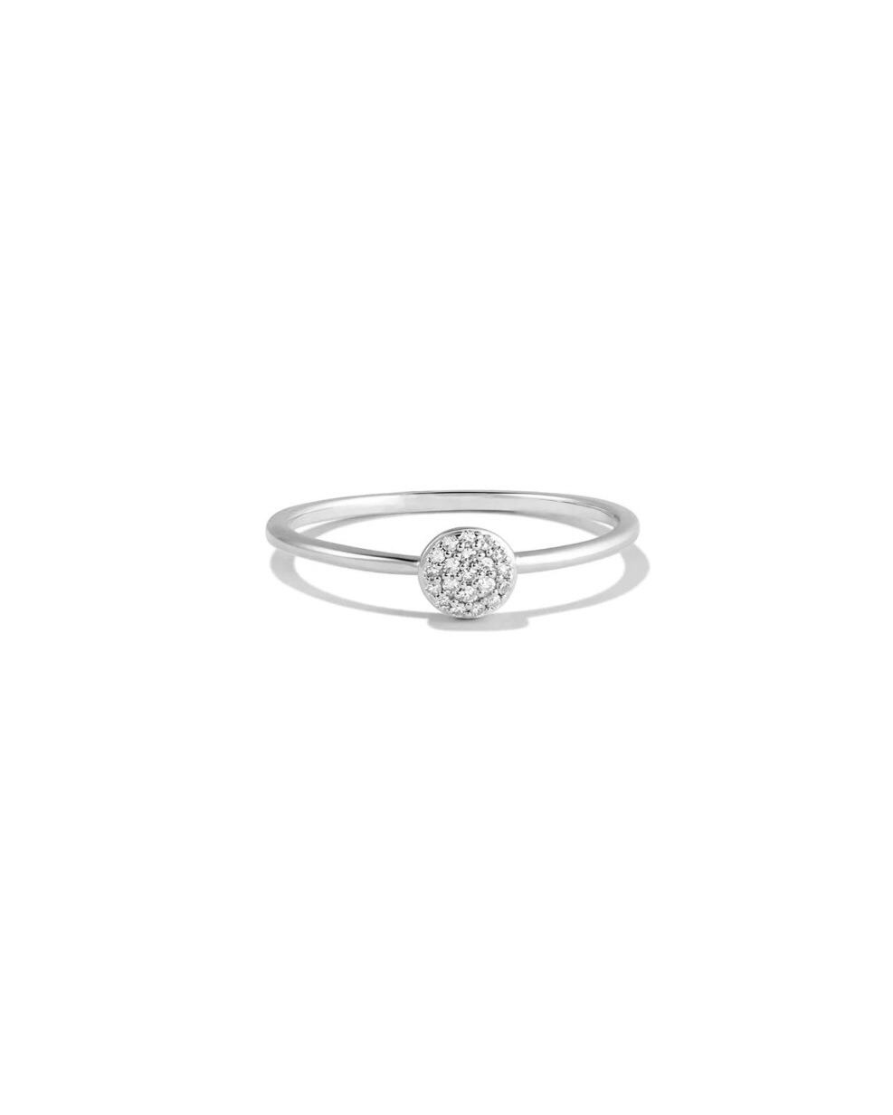Simple round ring -Silver-