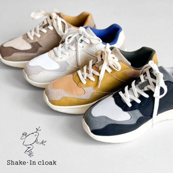 驚くほど軽い/バイカラー軽量スニーカー/Shake in cloak KS232