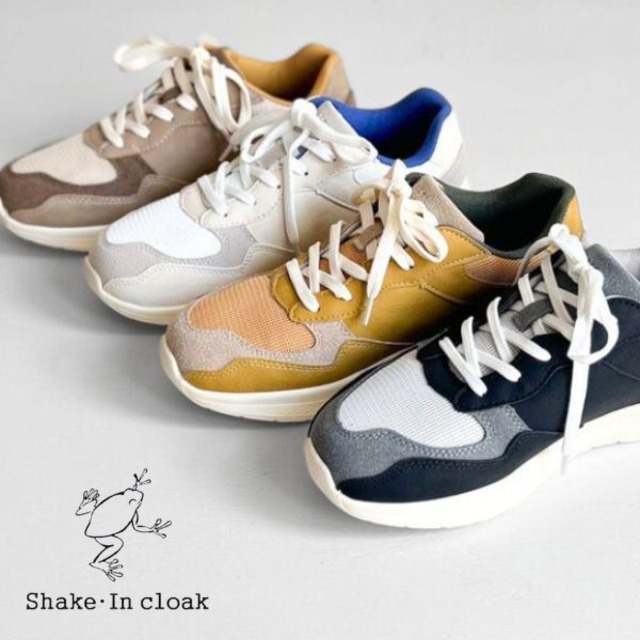 驚くほど軽い/バイカラー軽量スニーカー/Shake in cloak   KS232