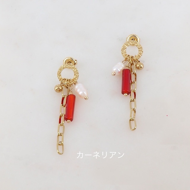 〝SALE〟【ikita paris】　天然石ピアス　IKP155