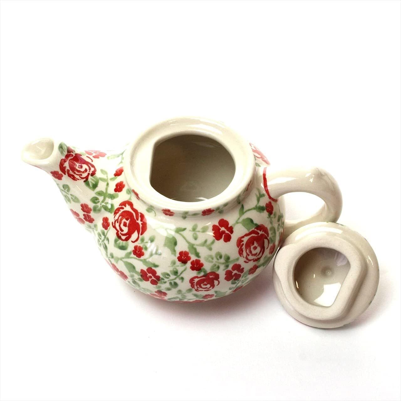 ポーリッシュポタリー ティーポット C25-GZ34 花模様 陶器 伝統柄