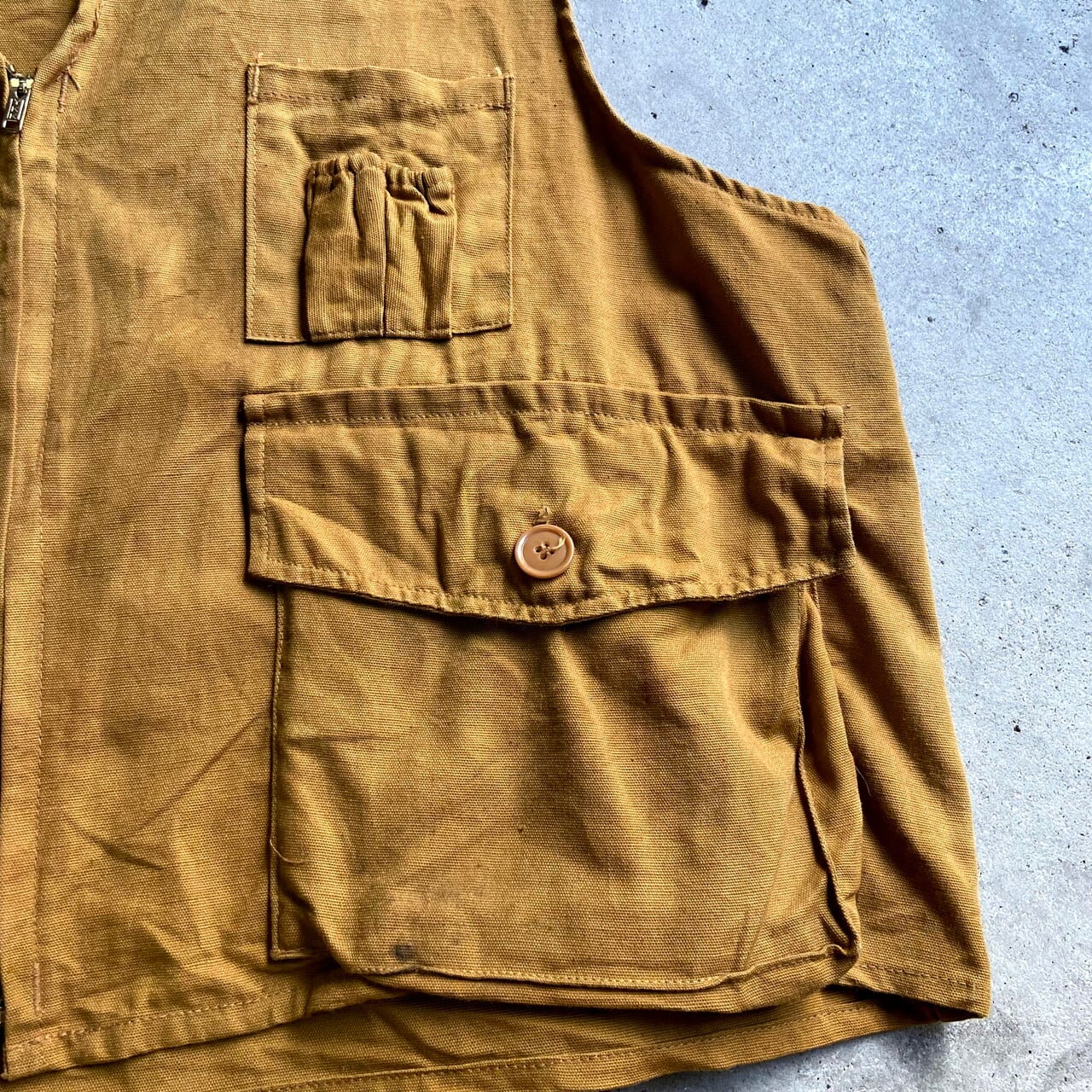 70s USA製 Redhead ハンティング ゲームベスト M ベージュ