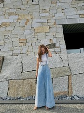 suspender elegant pants-deni ver.