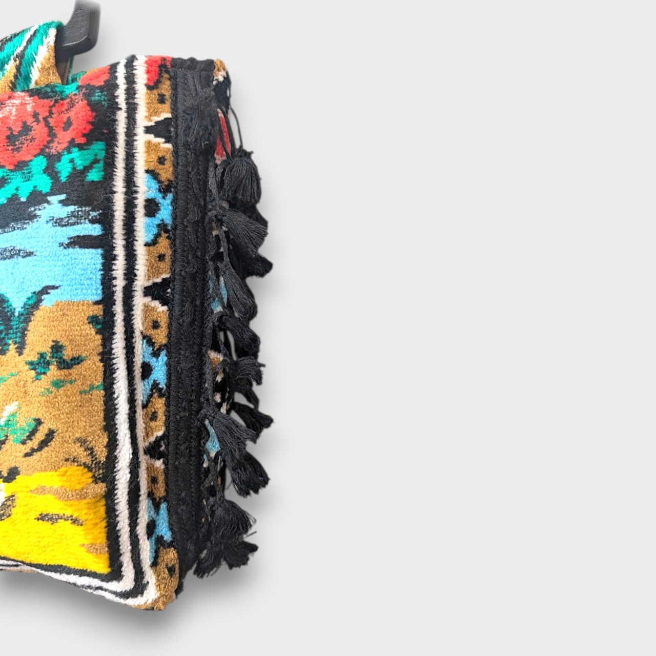 Vintage Tapestry Side Tassel Bag – (Horse Tail)