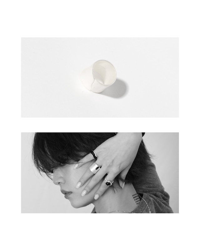 s925 Black Onyx Rift Ring