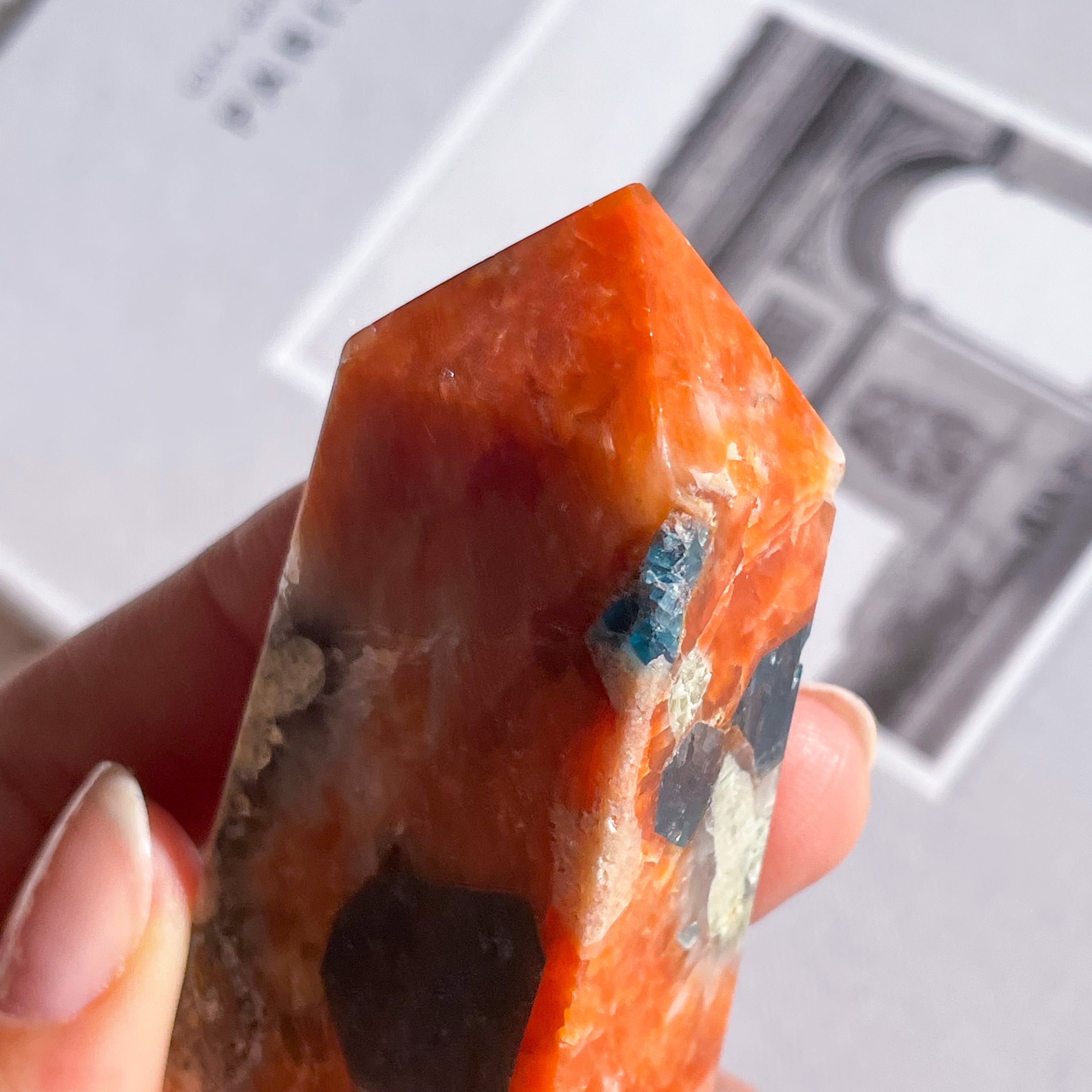 サンストーン/アパタイト Blue apatite & Sunstone 2 ✧ ブルーアパタイト＆サンストーン