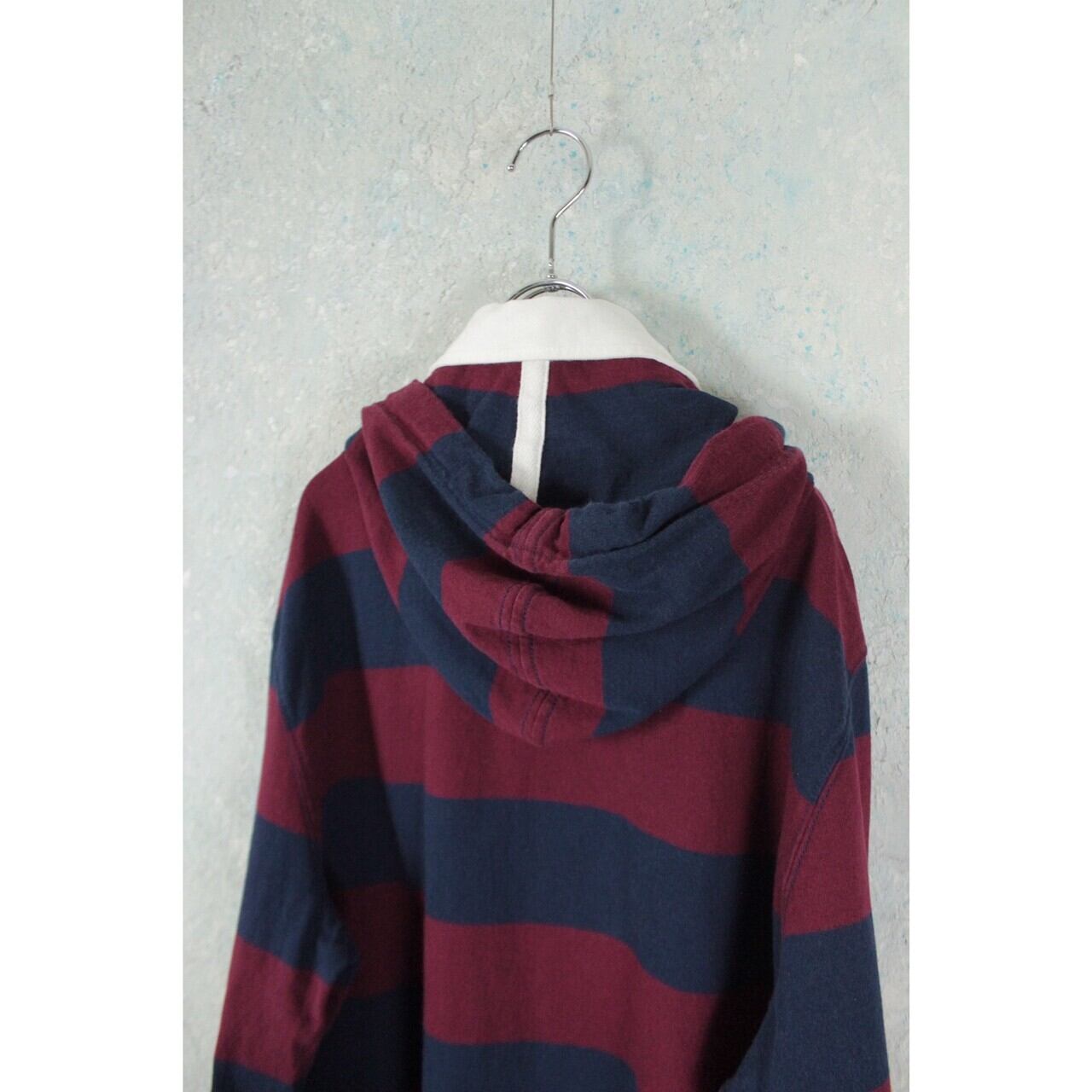 Polo by Ralph Lauren フーデッド ボーダー柄 ラガーシャツ 【FF-2885