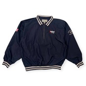 CUTTER & BUCK カッターアンドバック 裏メッシュ プルオーバー ジャケット ジャンパー XXL/ネイビー/大きいサイズ/メンズ/ゴルフ/ビンテージ