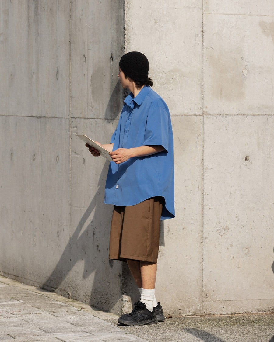 Oversized Button-Down Short Sleeve Shirt x01382 | XPOSE