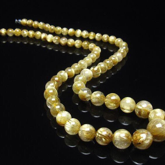 タイチンルチルクォーツ ネックレス 一点物  199-279