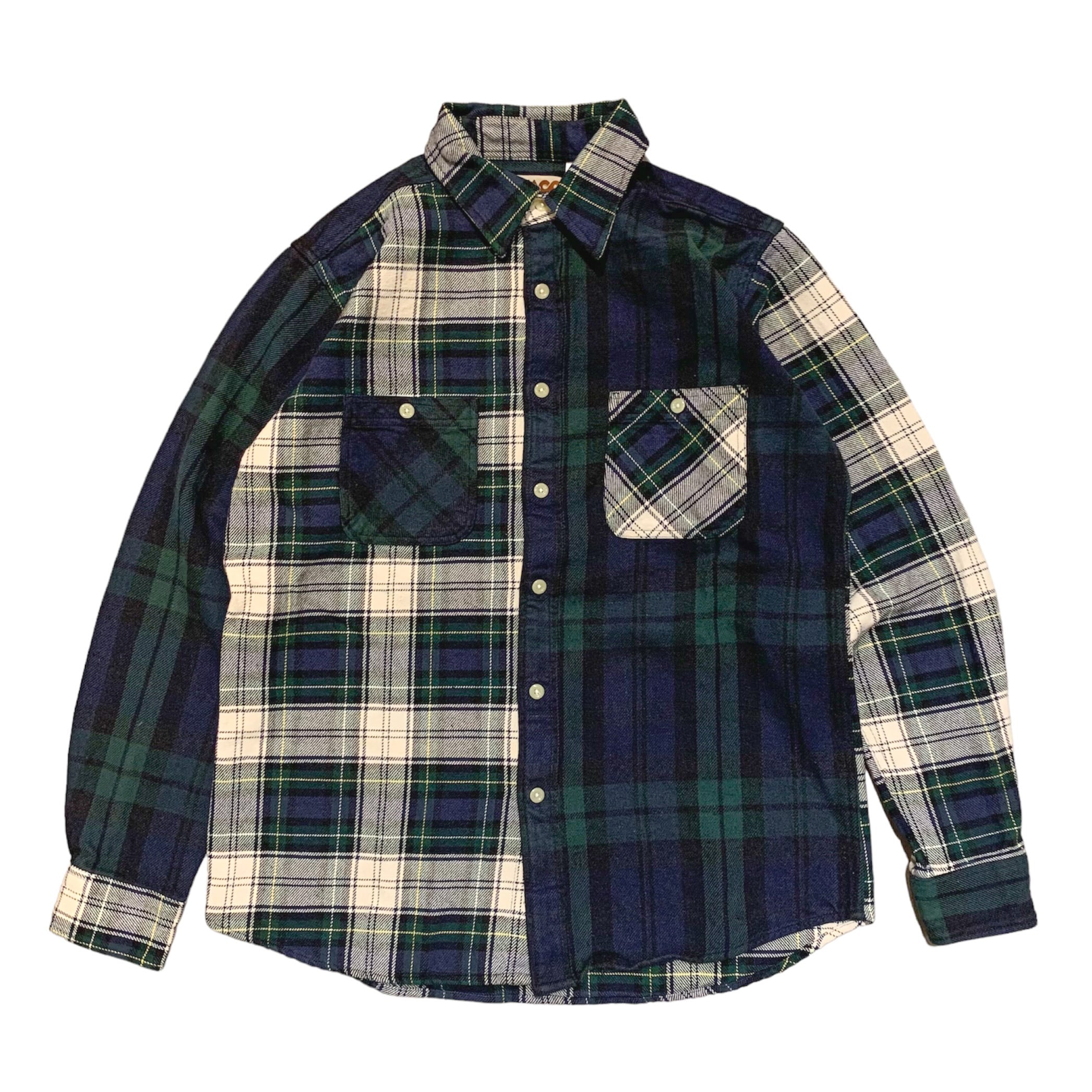 CAMCO / Double Face Heavy Flannel Patchwork Shirt / カムコ