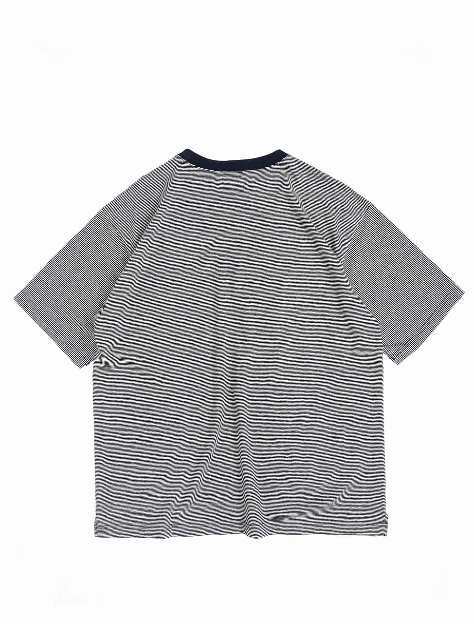 Cotton Hemp Pin Border S/S Tee