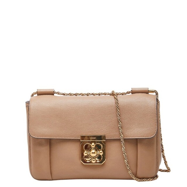 クロエ エルシー ショルダーバッグ S816637T ブラウン レザー レディース Chloe 【中古】