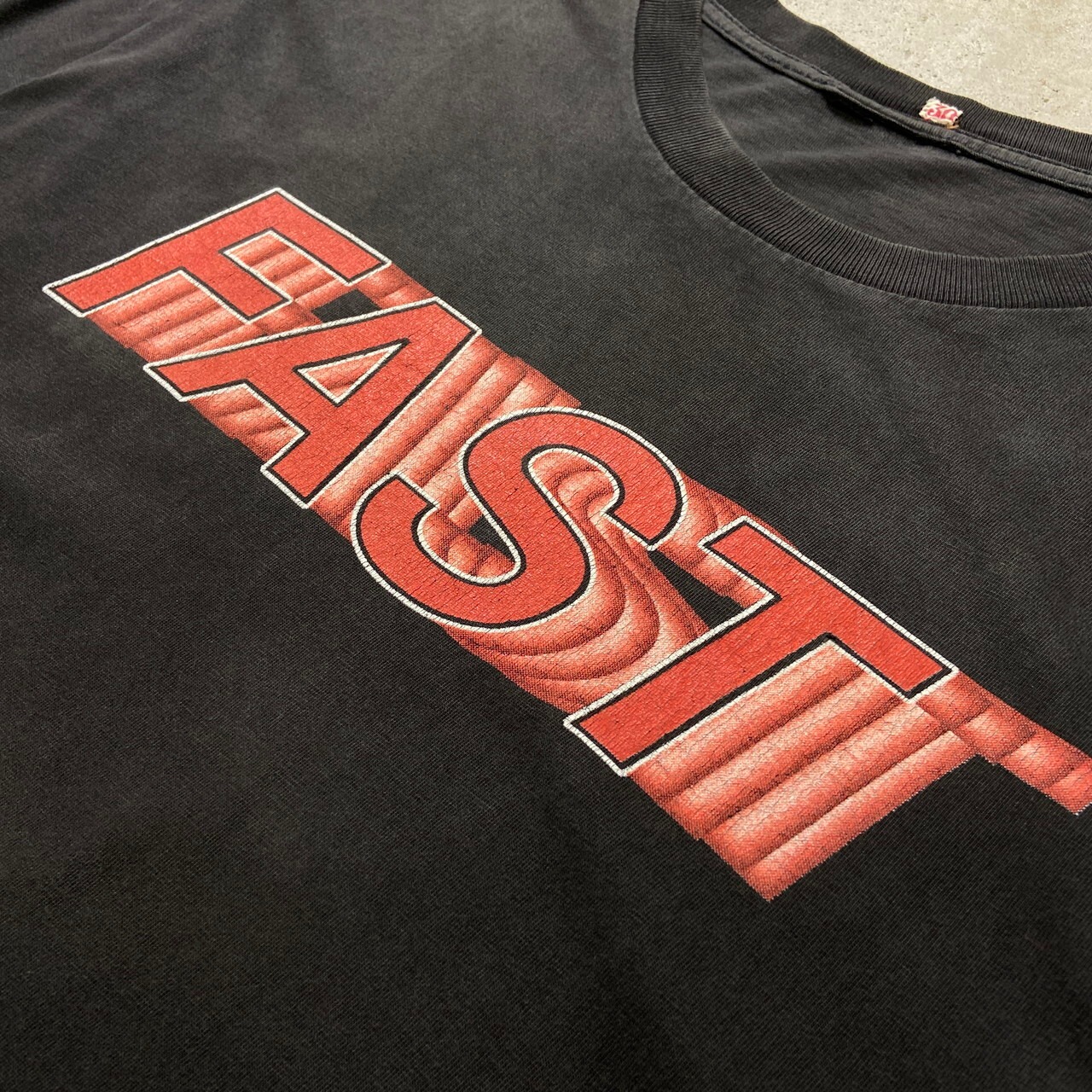 90年代 FAST MIDDLE FINGER プリントTシャツ FUCK メンズXL-2XL相当 