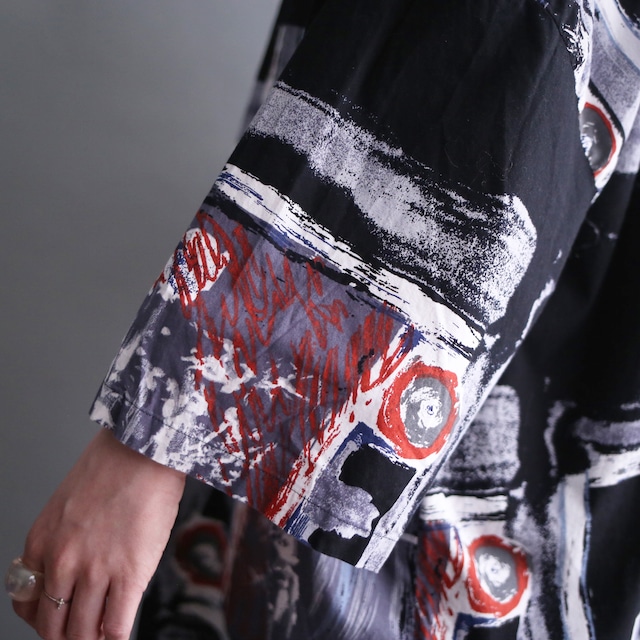mode coloring art graphic XX loose h/s shirt