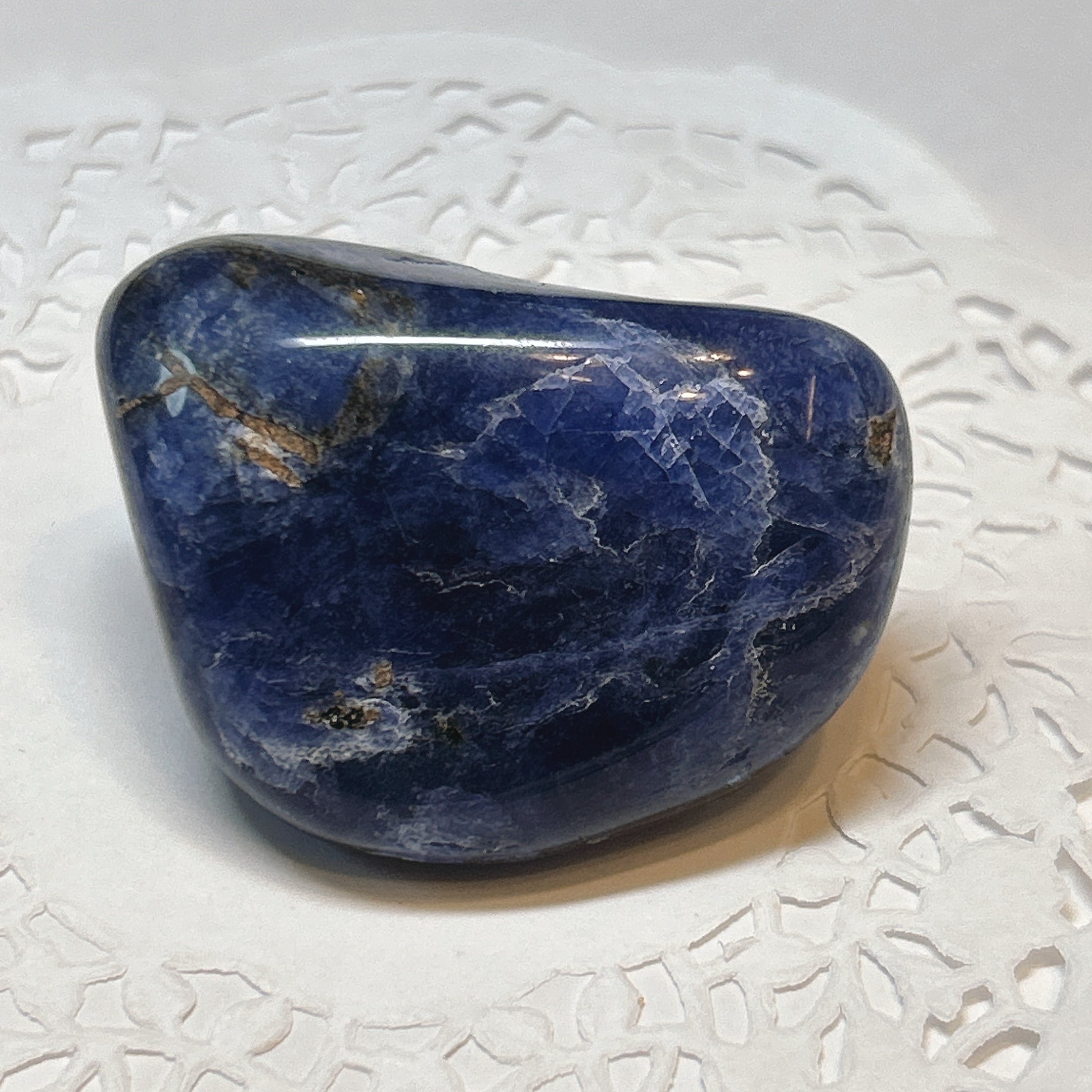 18037】ソーダライト タンブル ペブル Sodalite 天然石 磨き石 鉱物