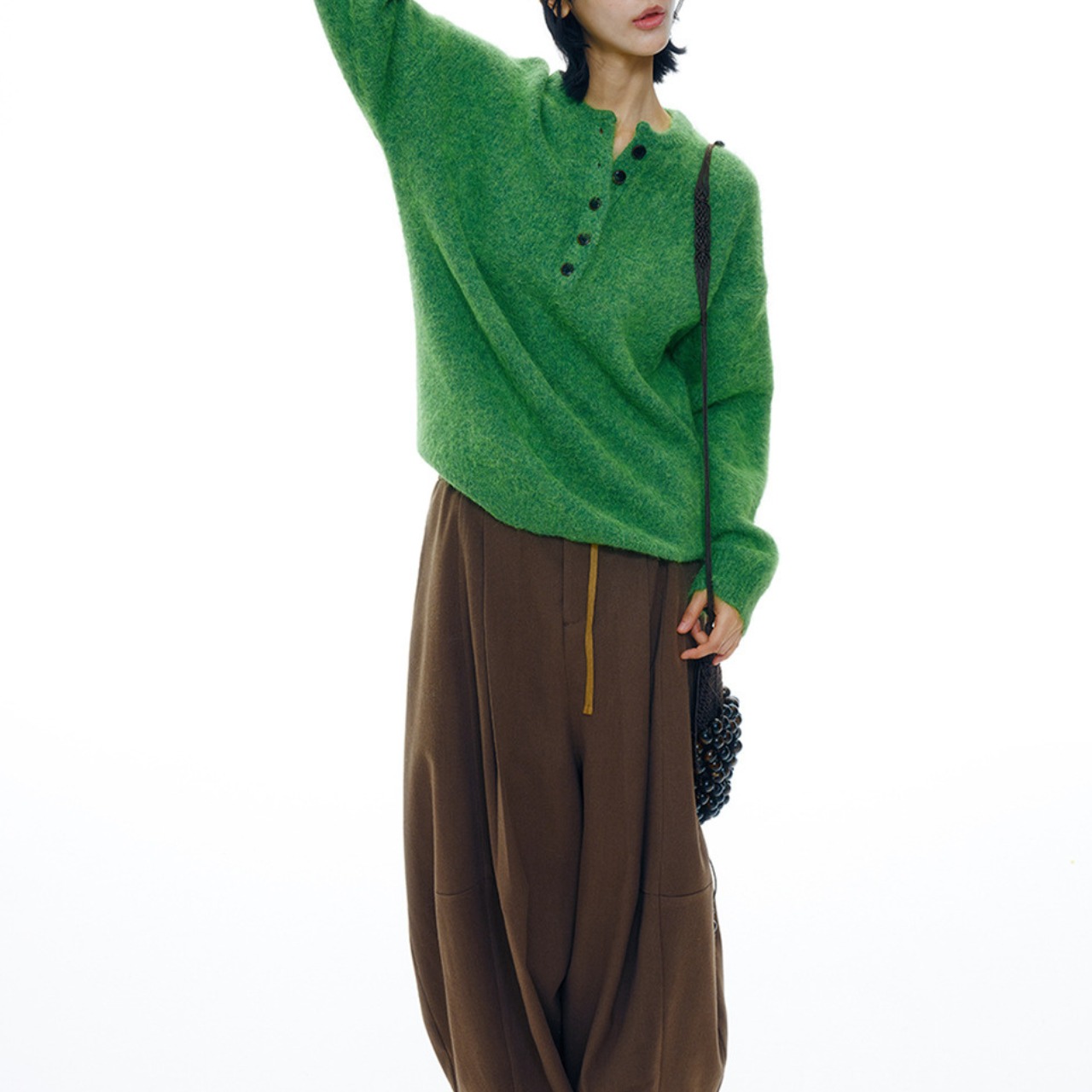 Button Front Knit tops 【5color】 T4122