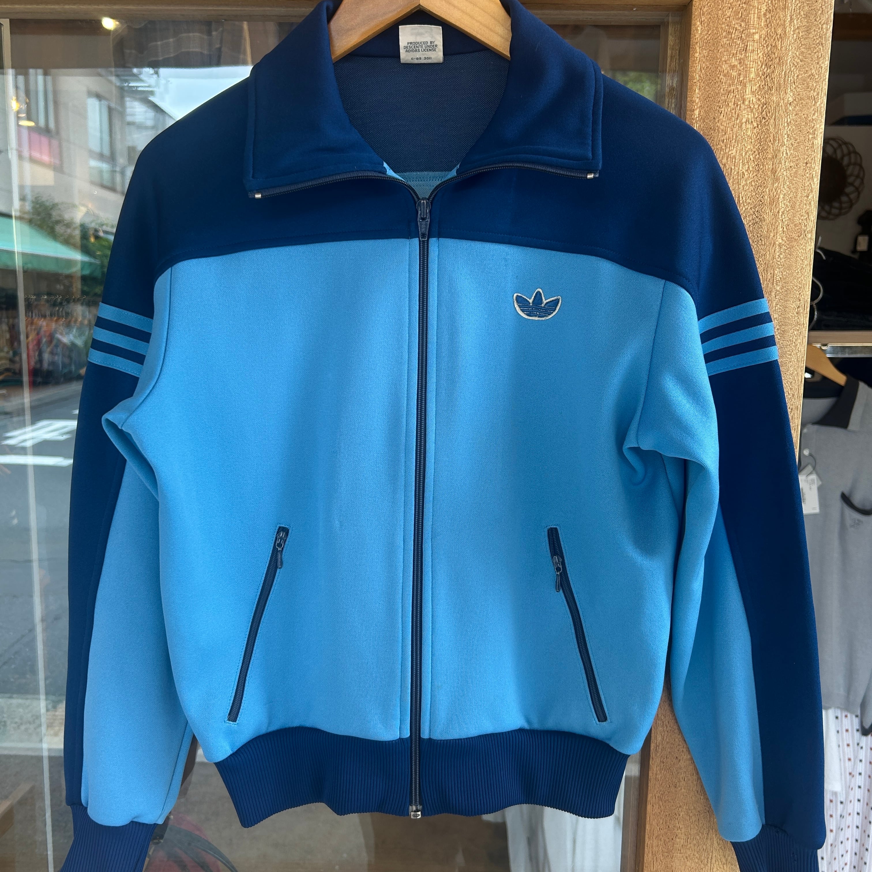 【80s】 adidas trackjacket xl相当 Ⓝ1980s adidas TRACK JACKET BLUE/NAVY | safarionline