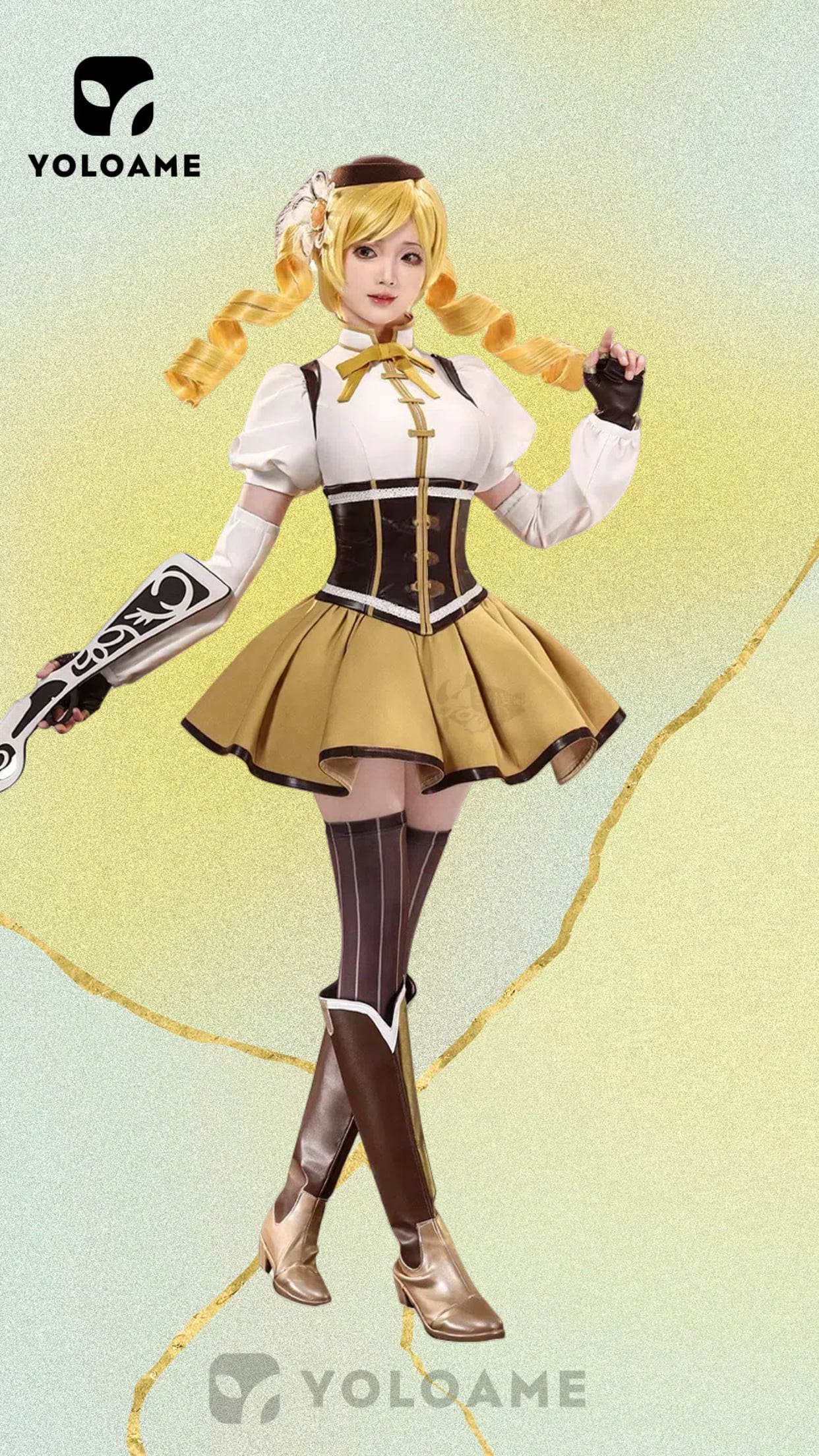 魔法少女まどか☆マギカ 巴マミ コスプレ衣装【三分妄想 1/3Delusion