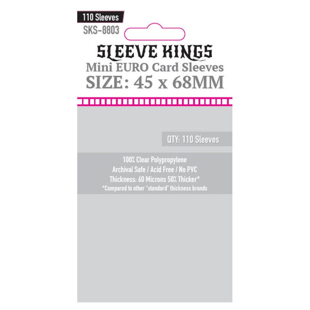 【スリーブ】 45×68mm  110枚 / Sleeve Kings 8803