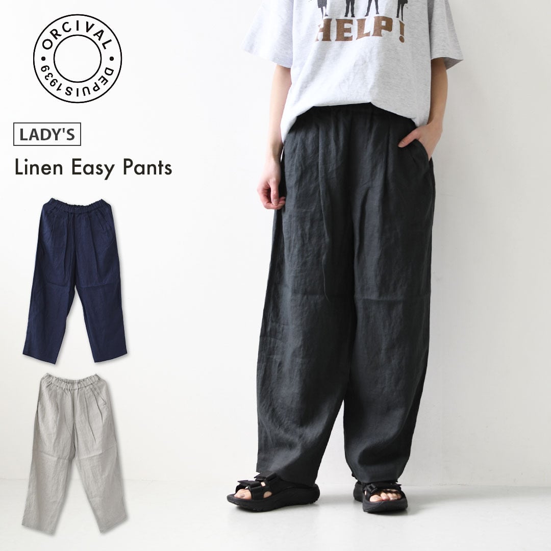 ORCIVAL [オーチバル・オーシバル] W Linen Easy Pants [OR-E0300YLM