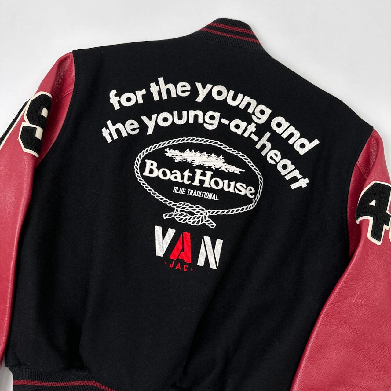 VAN JAC ヴァンヂャケット Boat House アーチロゴ ナンバリング 袖革 