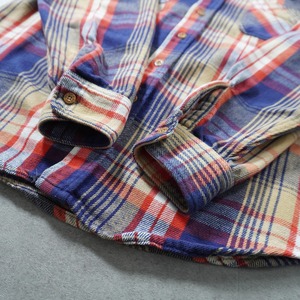 80s BIG MAC Heavy Flannel Shirt L相当 古着