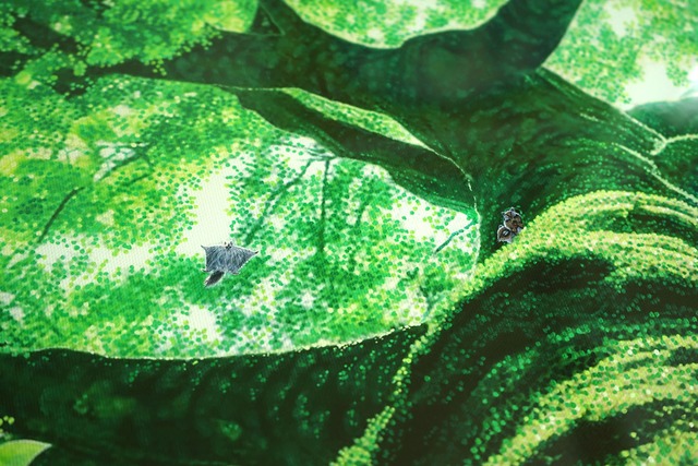 動物画国際コンクール最優秀賞受賞作「Mother Tree」複製画　能登ヒバ額限定５作品