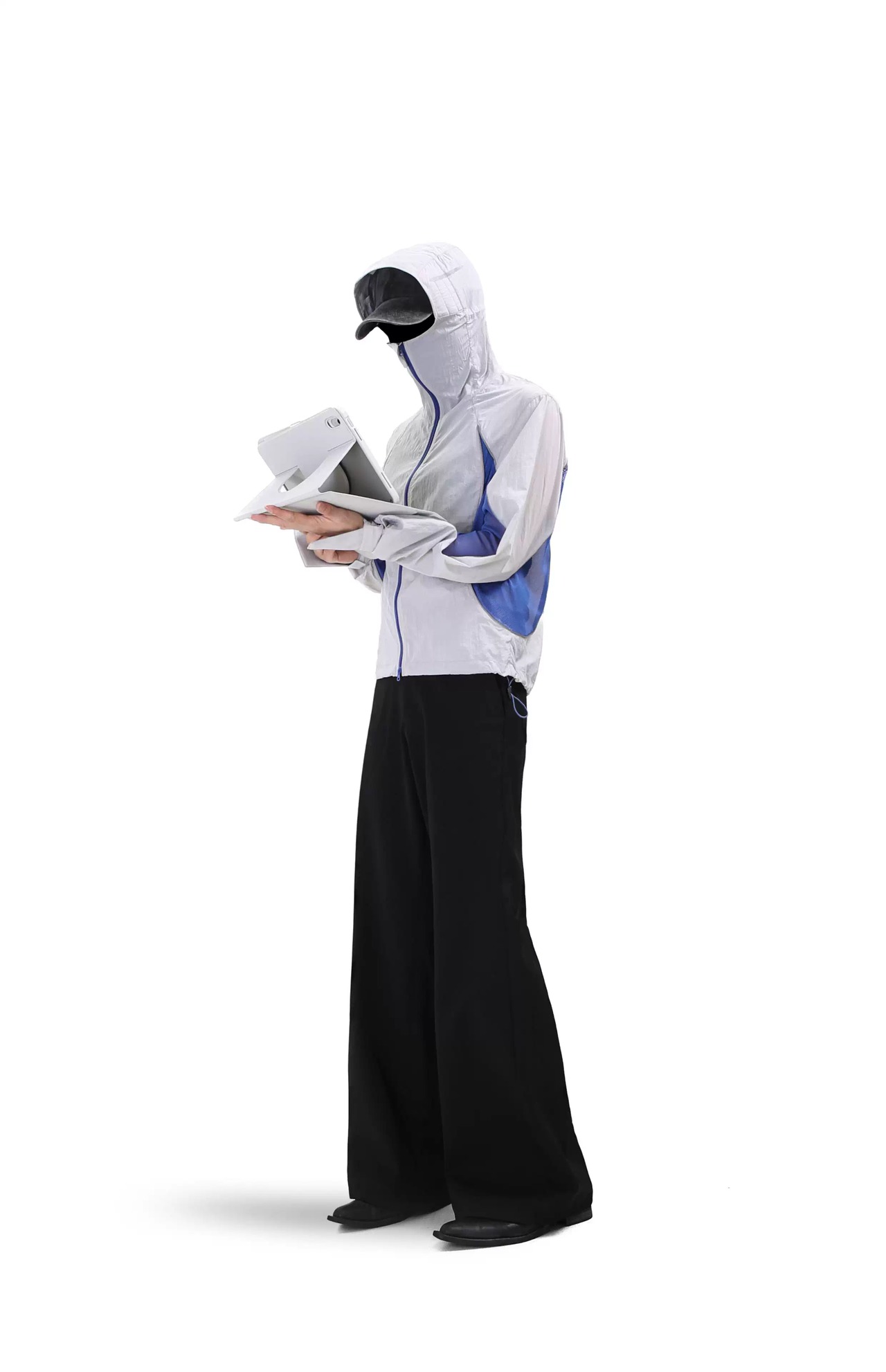 OUTHFISH Curved Leg Baggy Trousers