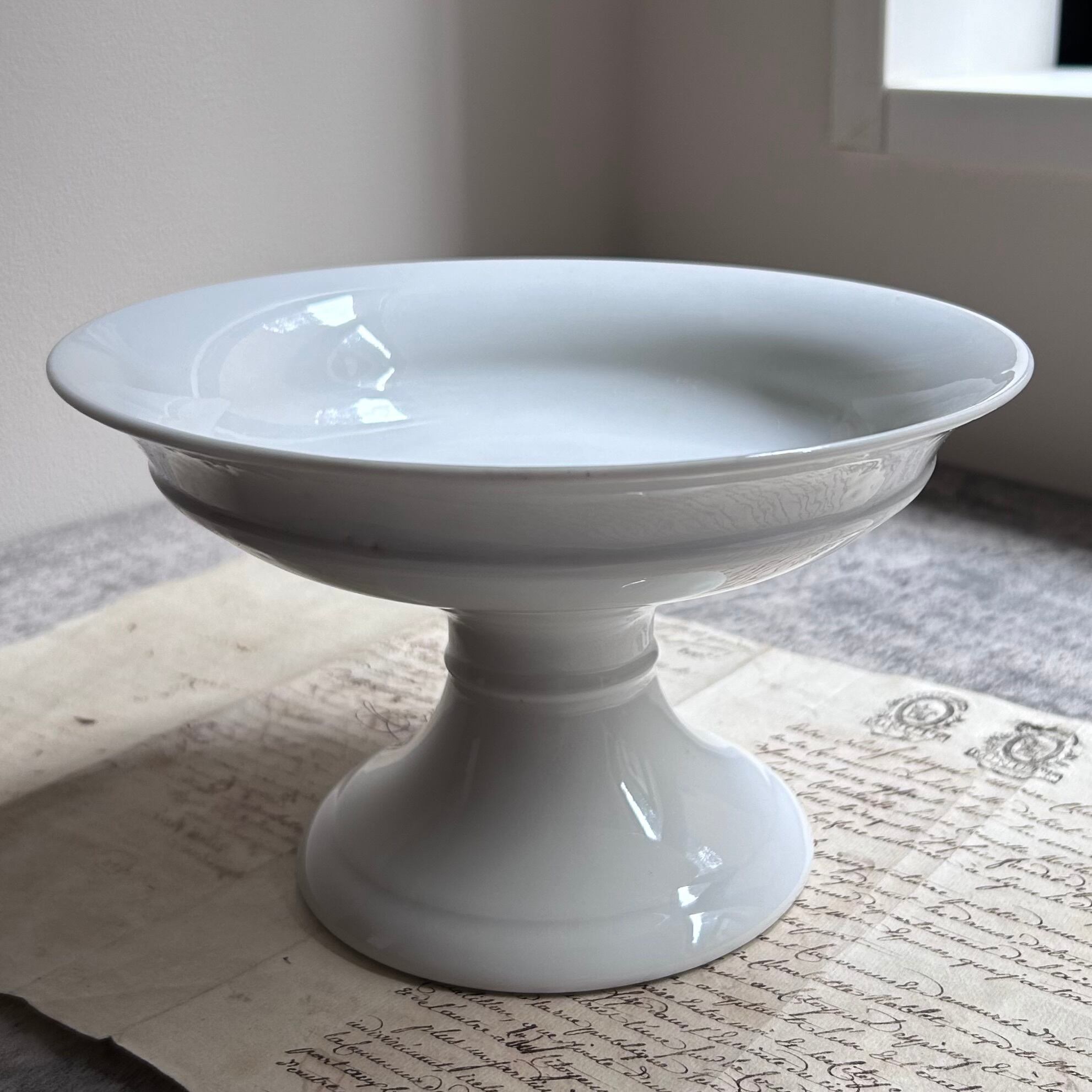 フランスアンティーク Gien チューリップ コンポティエ ケーキスタンド