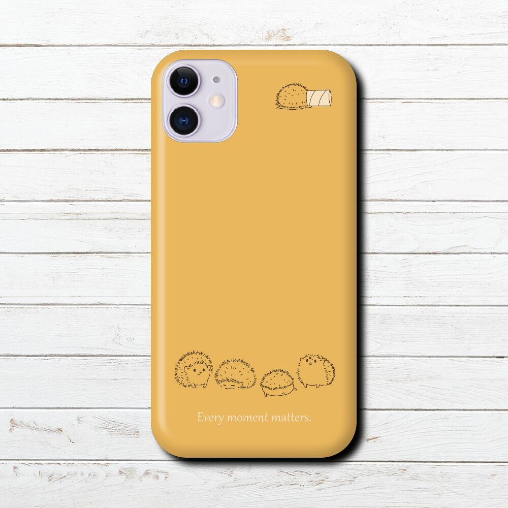 iPhoneケース スマホケース イラスト 動物 ハリネズミ シンプル