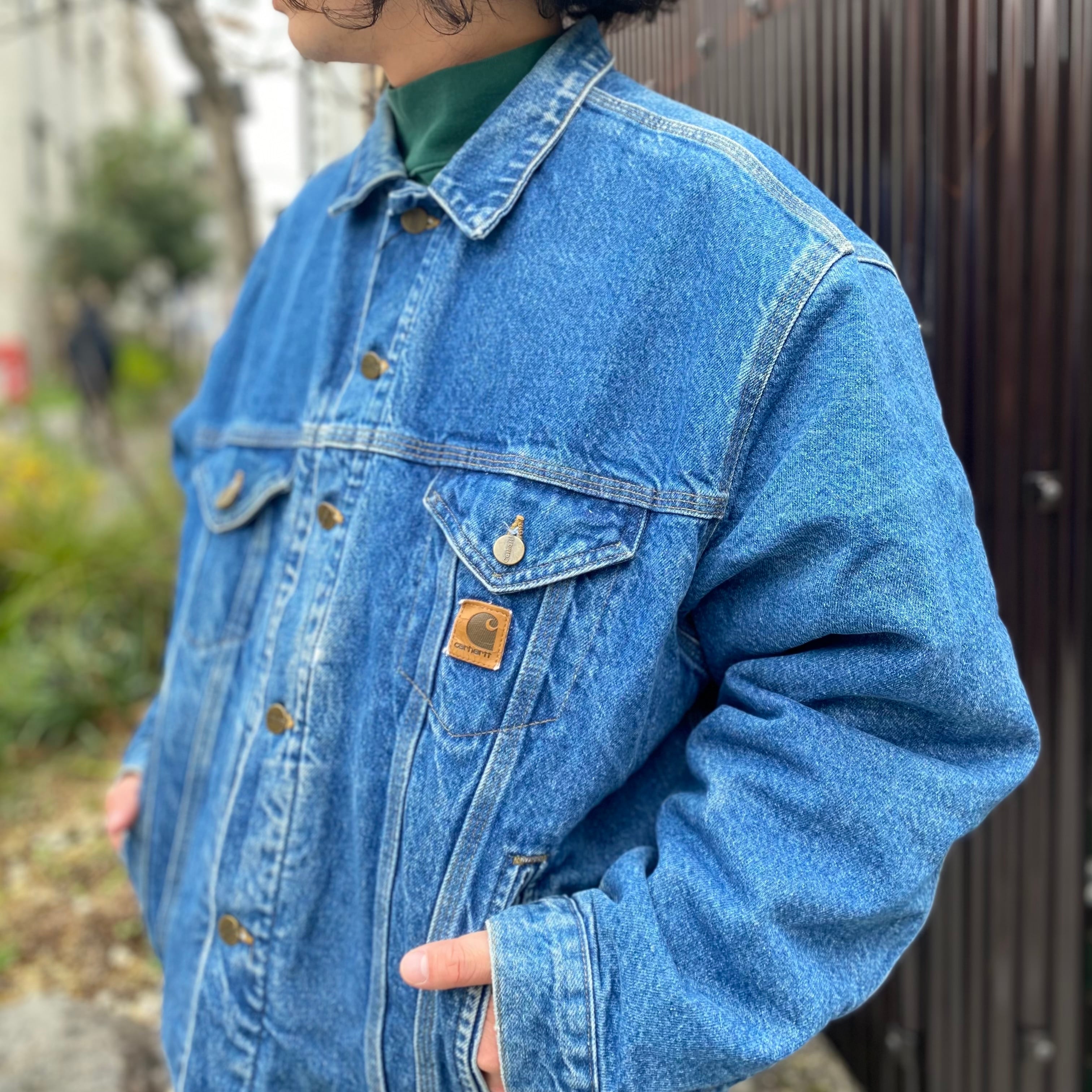 USA製『XL』Carhartt カーハート デニムジャケット ブランケット ...