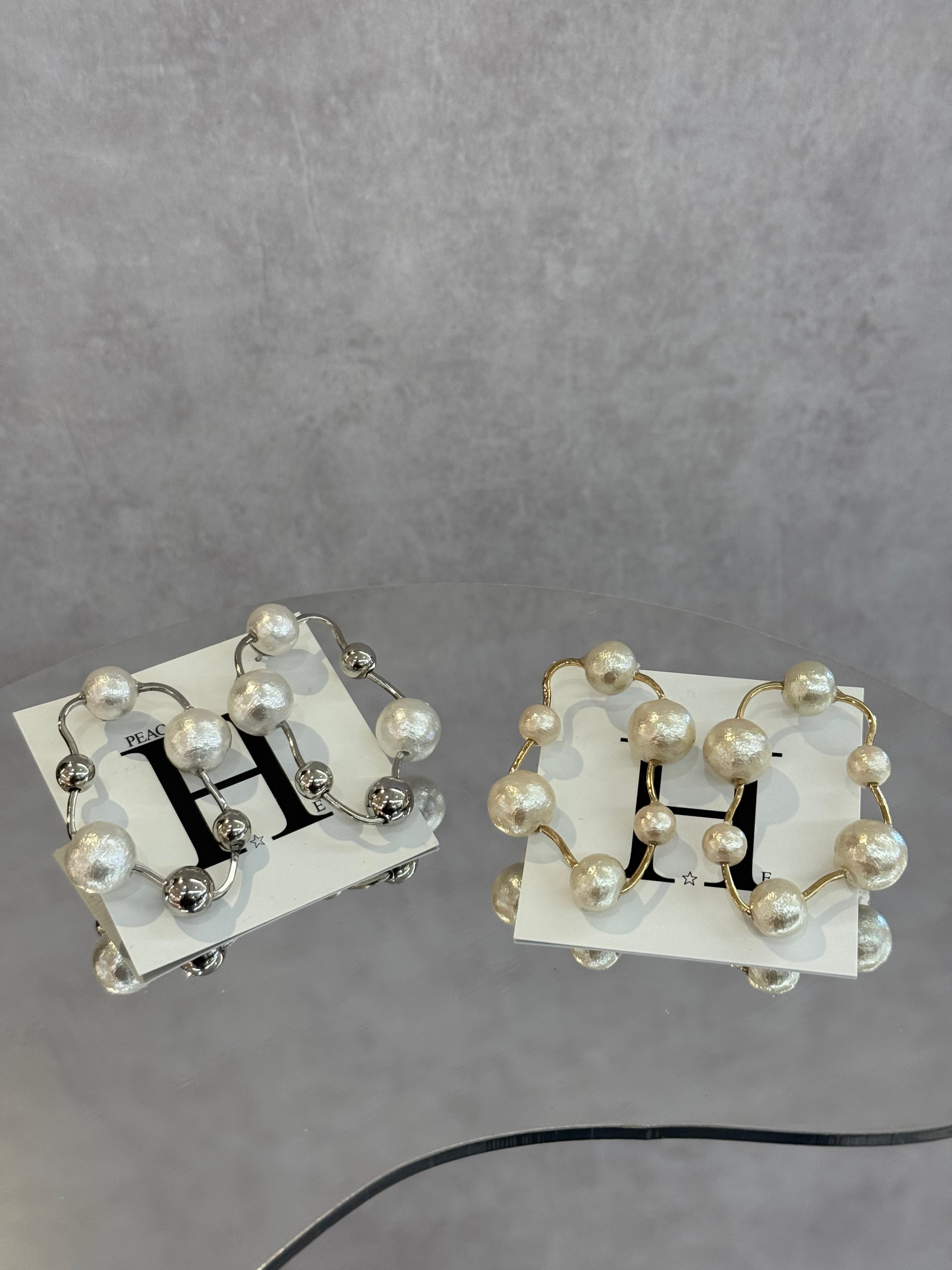 wavy oval cotton pearl trimming