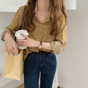 【MumuIns 】 クラシカルオバーSIZEシャツ　A0569