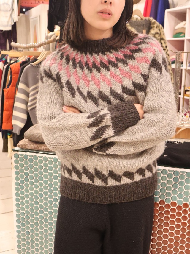 nordic knit sweater【1969】