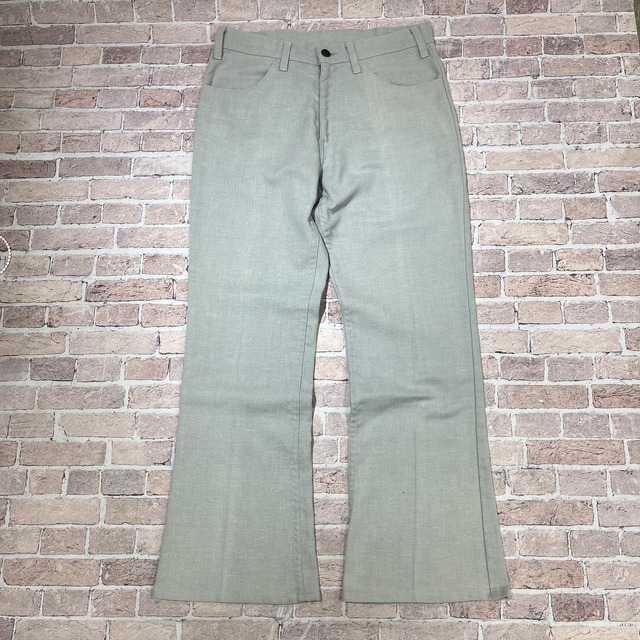 1970'S LEVI'S STAPREST BIG E 646 LIGHT GRAY 実寸Ｗ32 L27.5