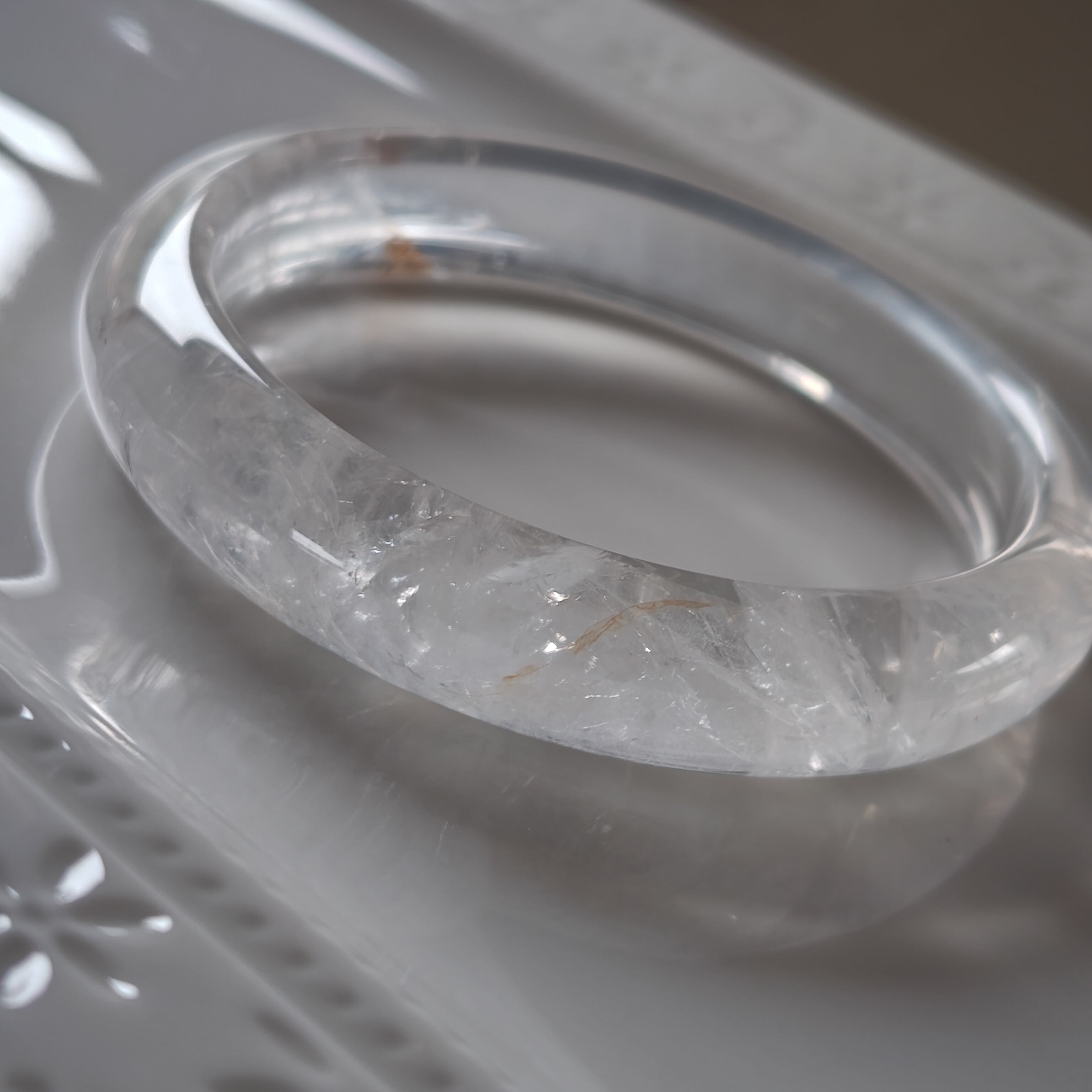 専用です♡①水晶くり抜きバングル 水晶くり抜きバングル | 天然石 〜言霊〜 楓