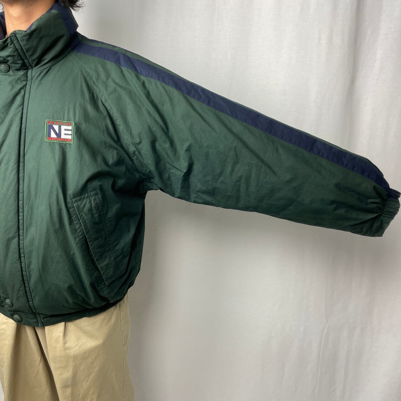 90年代 NAUTICA EXPEDITION ノーティカ ダウンジャケット メンズL 古着 