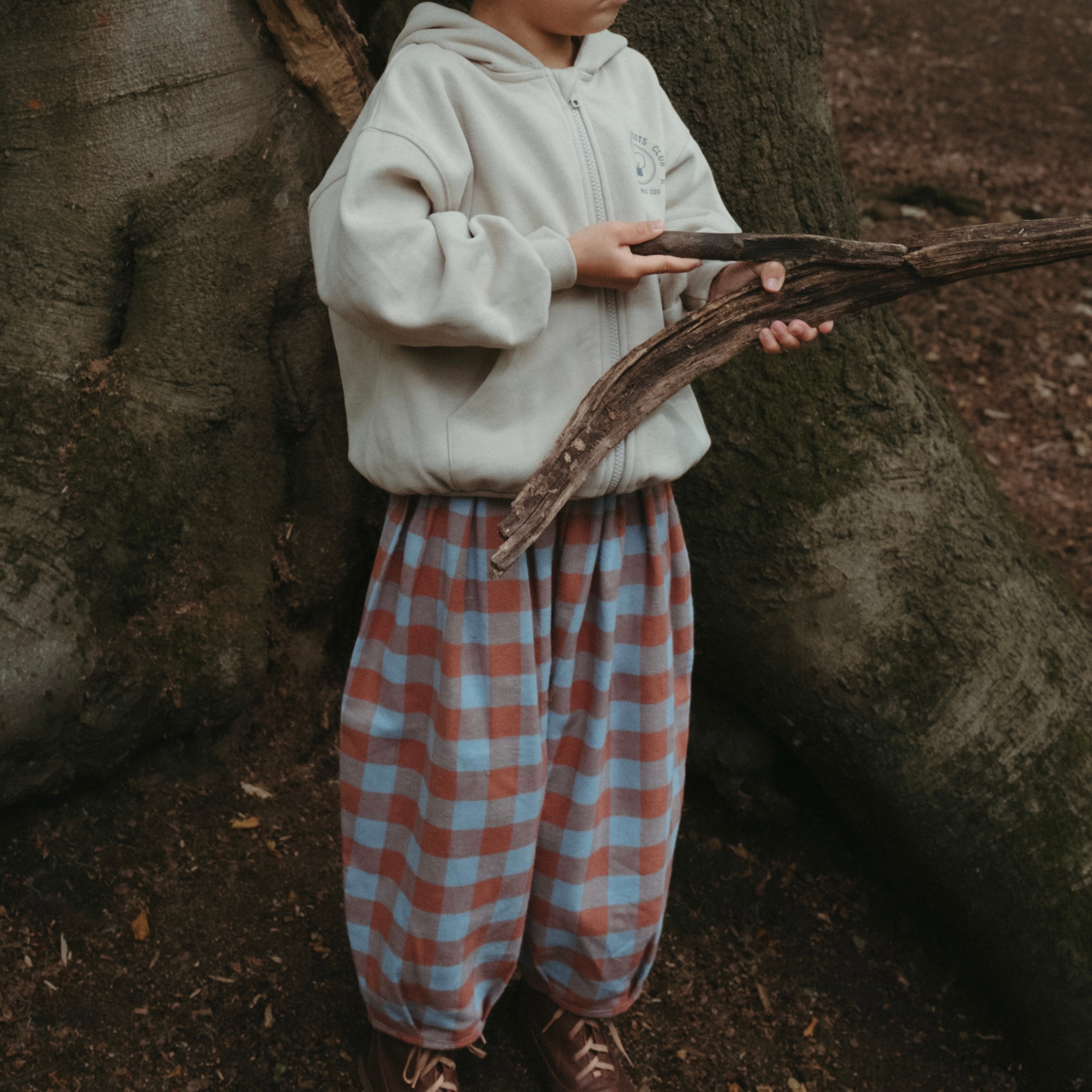 Maple Gingham Lodge Pants organic zoo