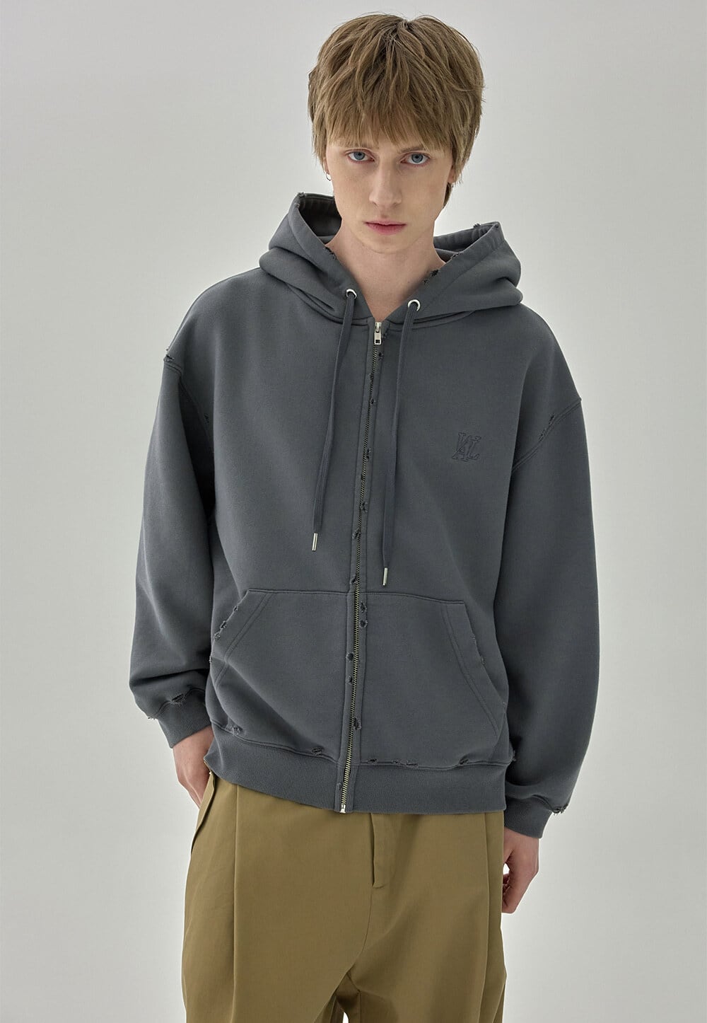 ☆BABYMONSTER アヒョン 着用！！【WOOALONG】Vintage Semi-Loose Hood