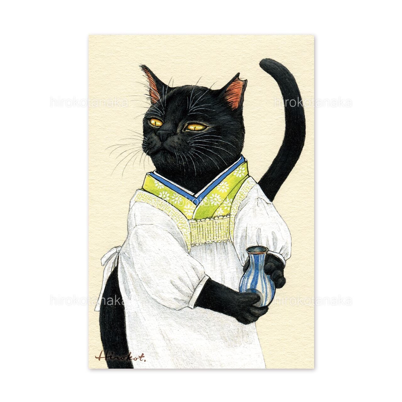 I❤︎黒猫!! ポストカードセット 9枚 / Black Cat Postcard Set of 9