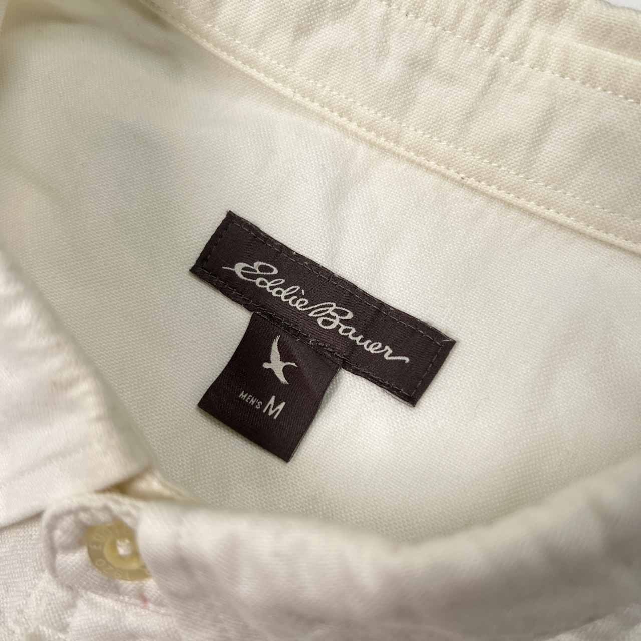 00s Eddie Bauer エディー バウアー BD 半袖 オックスフォード シャツ サイズ M /メンズ/ホワイト/オールド
