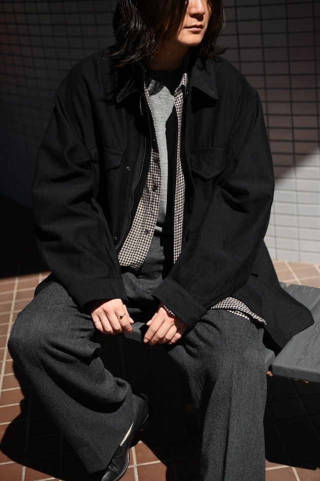 BAUTH / COTTON WOOL CHECK SHIRTS (BEIGE CHECK)