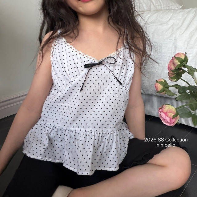 【6/18〆予約】<ninibello> Labian tank top blouse