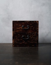 小引き出し　桜皮樺細工　/　秋田