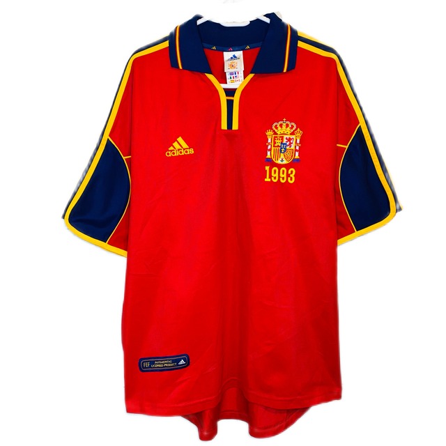 希少】adidas サッカー スペイン代表 ユニフォーム EURO2000モデル 