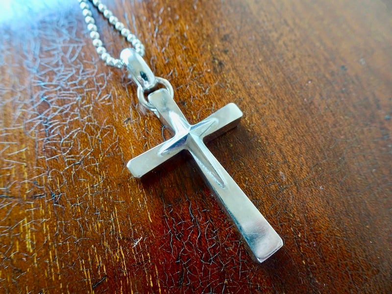 仁尾彫金『プラチナ、プレートヘッド、磨き』ハンドメイド401b 仁尾彫金『プラチナマッド十字星ヘッド』ハンドメイド52